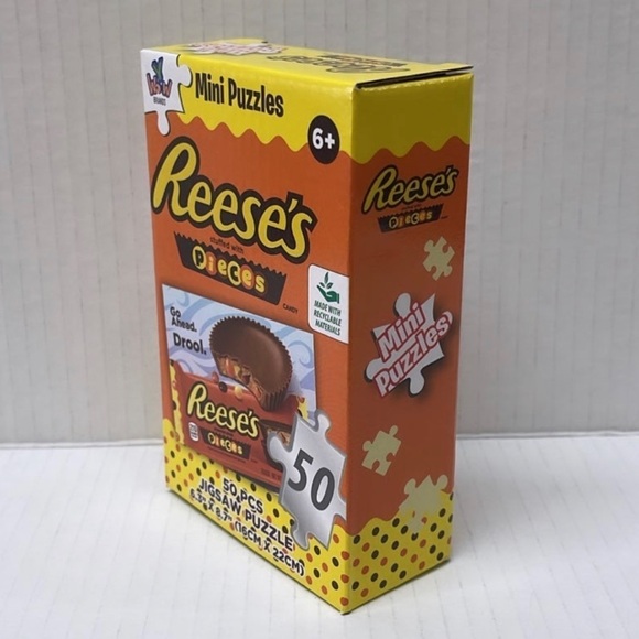 Reese's Pieces " Peanut Butter Chocolate Time " 50 piece mini puzzle - Picture 4 of 4